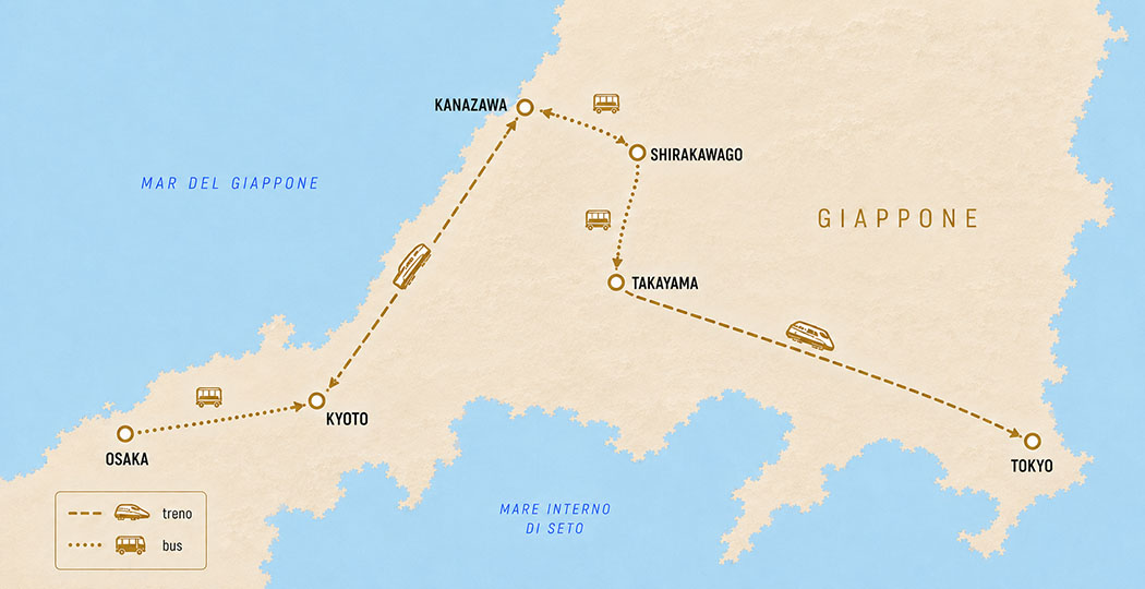 mappa tour samurai aresviaggi mappa tour samurai aresviaggi