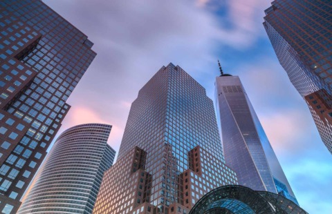 Skyline di New York durante il tour Scenari dell’Est