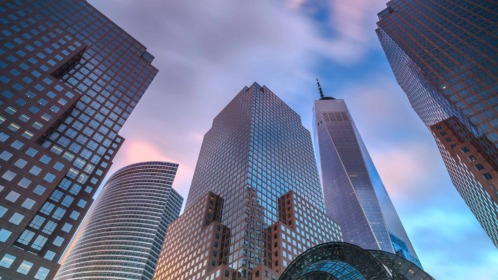 Skyline di New York durante il tour Scenari dell’Est