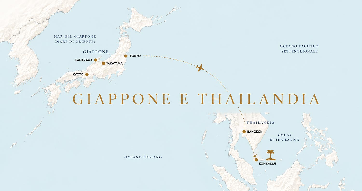 mappa giappone e thailandia giappone e thailandia