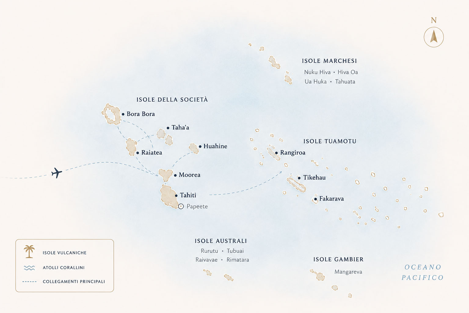 mappa isole della polinesia aresviaggi