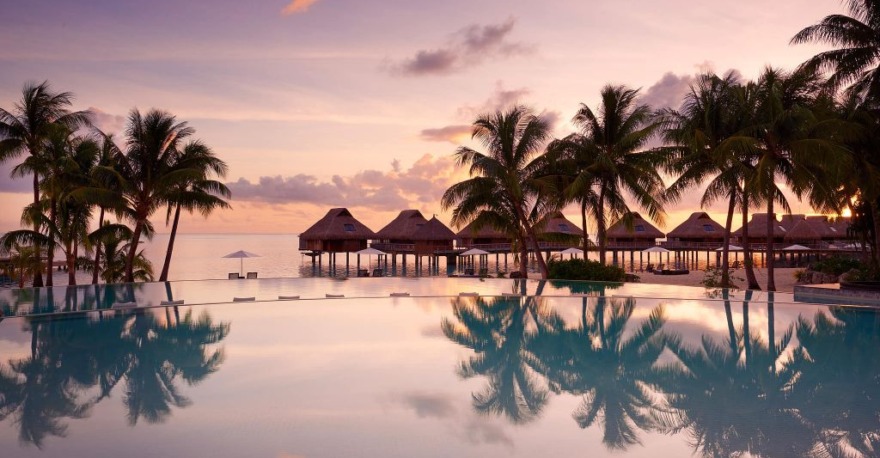 bora bora conrad-Sunset Pool bora bora