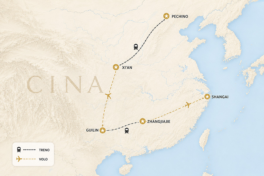 cina meravigliosa mappa