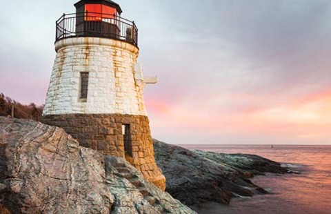 Castle Hill Lighthouse Seascape, Newport Rhode Island