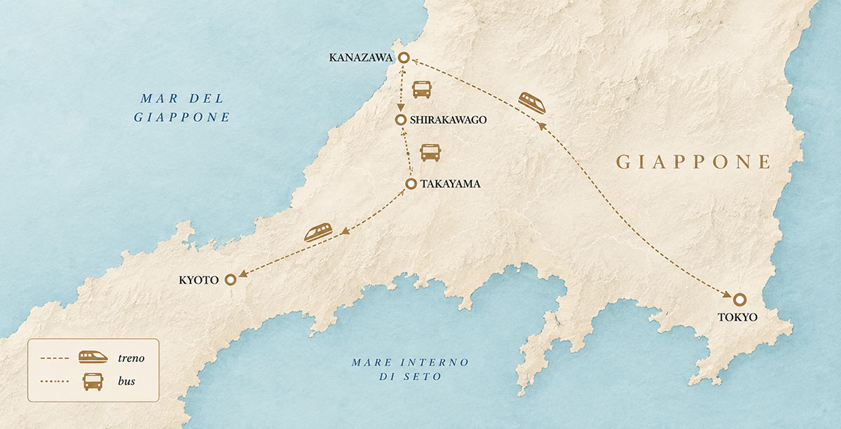 giappone traveller mappa