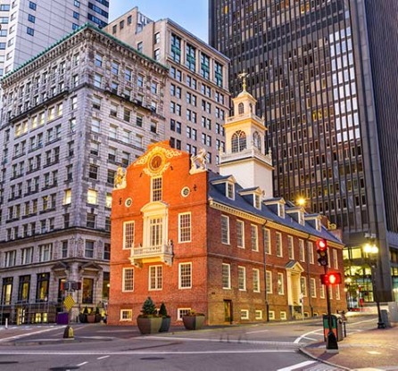 lungo la freedom trail di boston