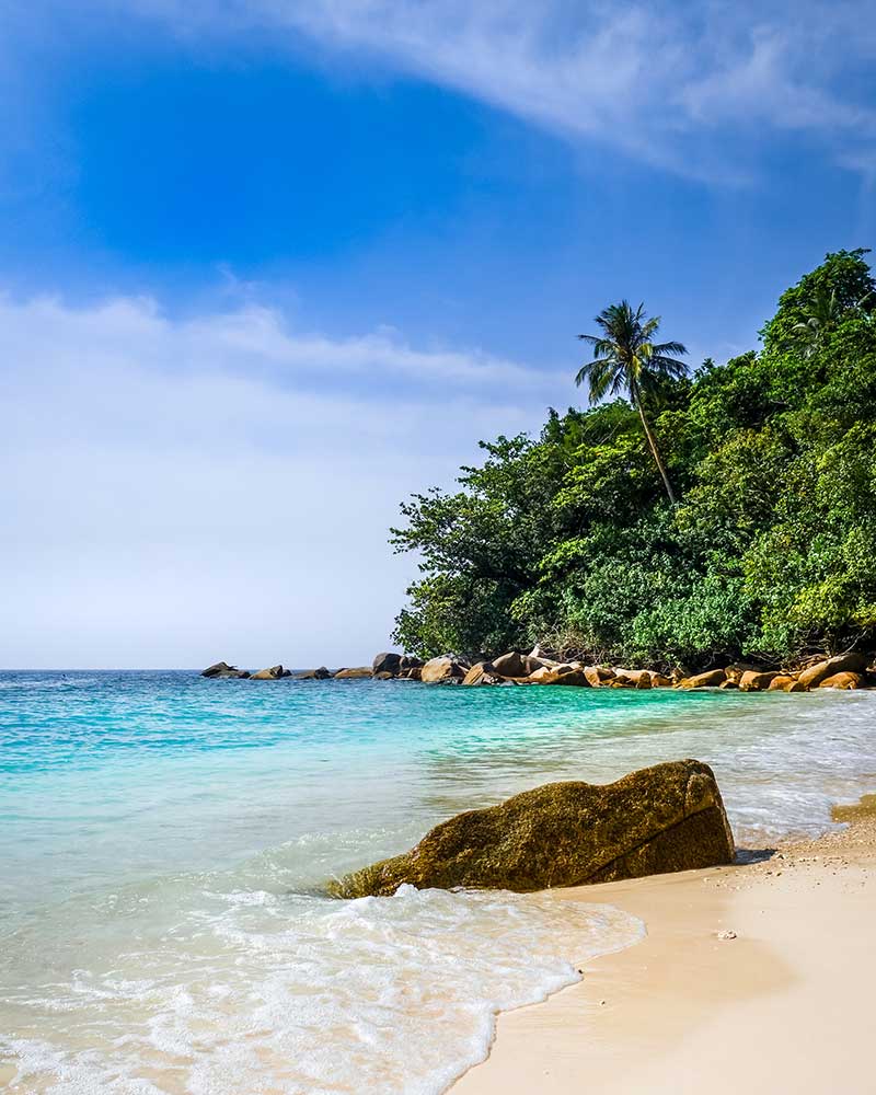 Acqua trasparente alle isole Perhentian