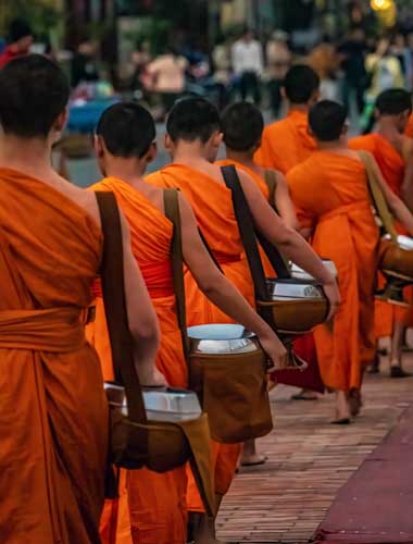 Monaci buddhisti a Luang Prabang Monaci buddhisti a Luang Prabang