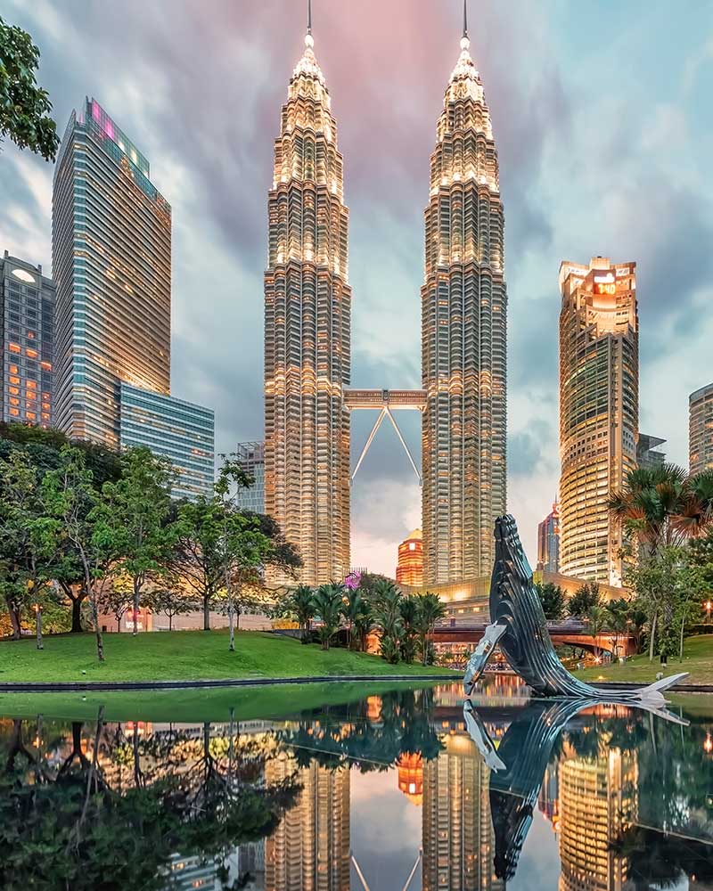 Le Torri Petronas a Kuala Lumpur